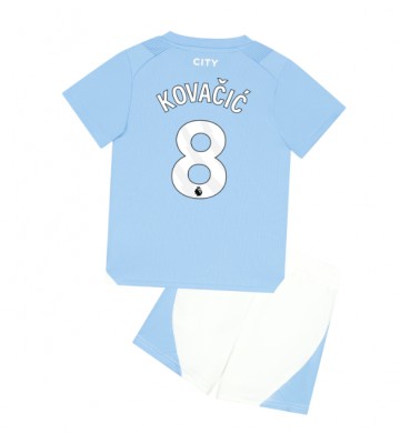 Manchester City Mateo Kovacic #8 Primera Equipación Niños 2023-24 Manga Corta (+ Pantalones cortos)